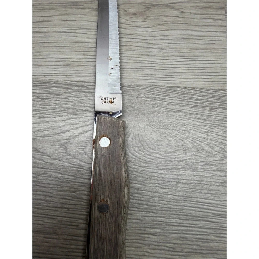 Assorted Kitchen Knife Set Lot Of 12. Farberware, Japan, Members Mark, Stanley